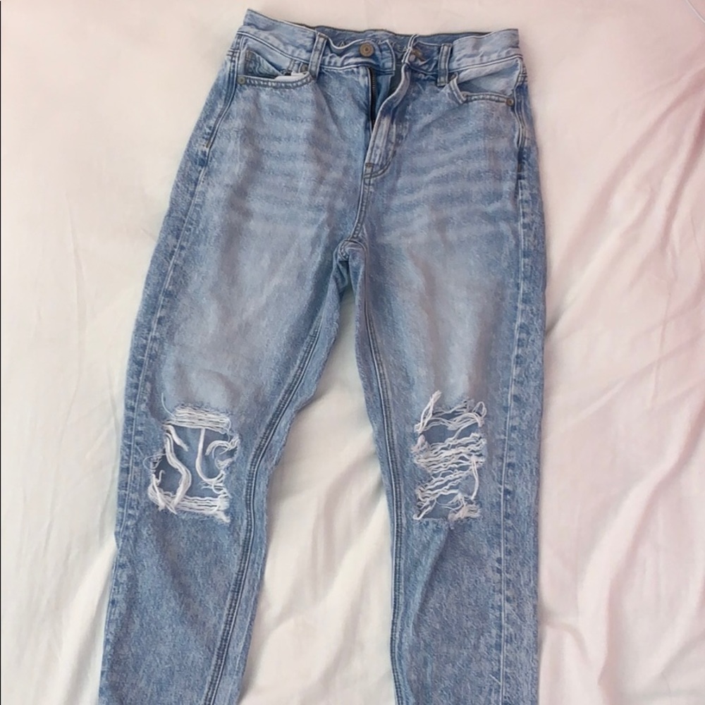 AE Ripped Mom Jeans